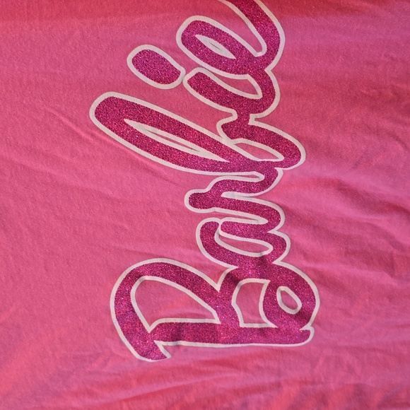 Like New, Barbie official cotton tee, glitter logo - Picture 3 of 7
